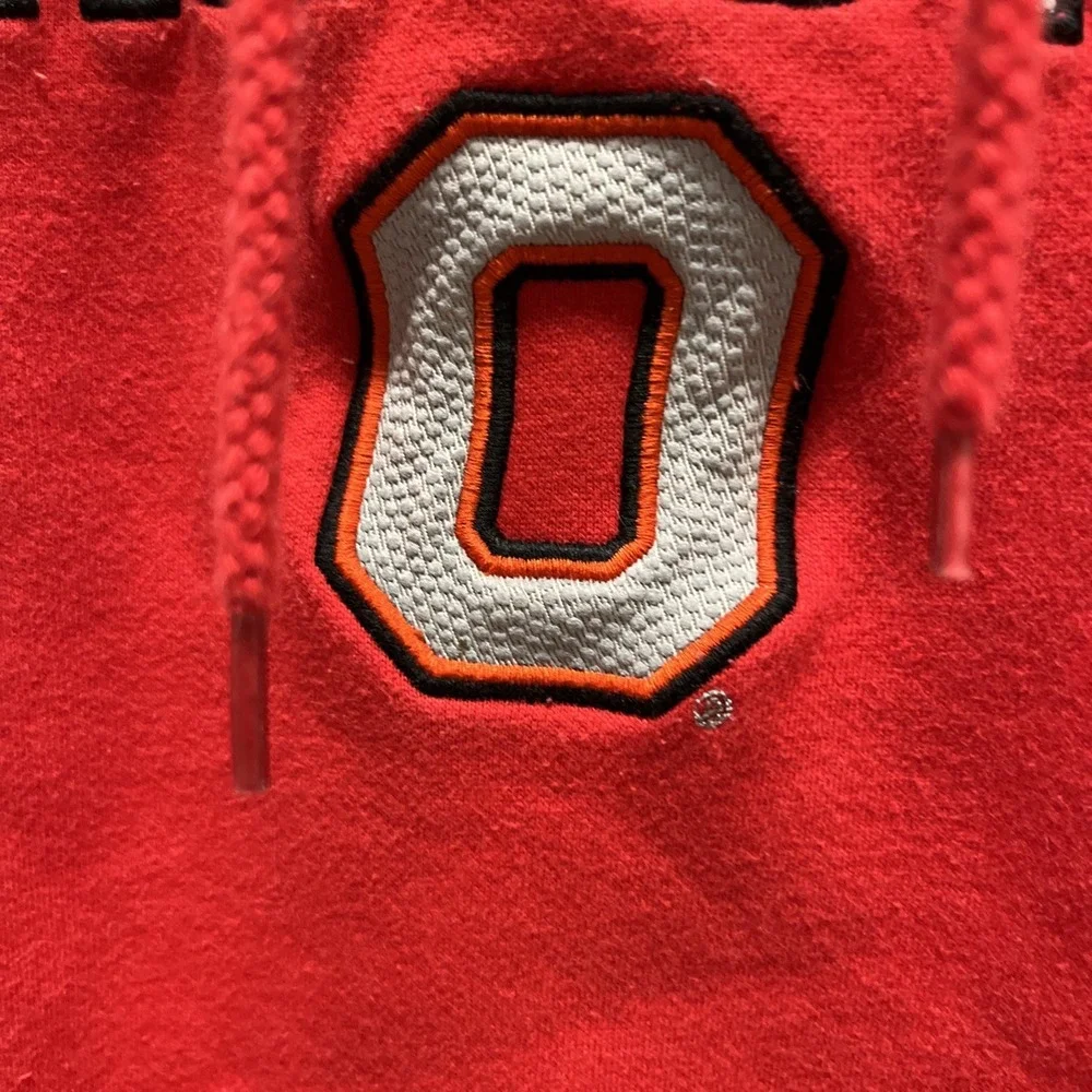 Vintage Y2K Nike Ohio State Buckeyes Mens Hoodie Large Red Sweatshirt College